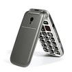 4G VoLTE One Click Unlock Big Button Large Fonts Senior Elderly Mobile Phone High Volume Speakers SOS Button USB C Powered 1300mAh Battery Sliver