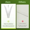 40pcs Anti Bird Spike Kit Deterrent Repellent Pigeon Pest Control Fence Humane Steel Prevention Arrows PC Bases