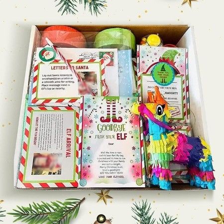 Christmas Elf Kit 24 Days of Christmas Countdown 2025 Xmas on the Shelf Fun Cards Activities Props Accessories Lovers Gifts