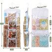Wrapping Paper Storage,Gift Wrap Organizer Holder Double Sided Hanging Gift Bag Storage Organizer,White