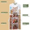 Wrapping Paper Storage,Gift Wrap Organizer Holder Double Sided Hanging Gift Bag Storage Organizer,White