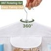Wrapping Paper Storage,Gift Wrap Organizer Holder Double Sided Hanging Gift Bag Storage Organizer,White