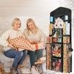 Wrapping Paper Storage,Gift Wrap Organizer Holder Double Sided Hanging Gift Bag Storage Organizer,Black