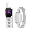Rechargeable Dog Electric Training Collar with Remote for Small Medium Large Dogs with Beep, Vibration, Safe Shock Modes (White)