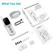Rechargeable Dog Electric Training Collar with Remote for Small Medium Large Dogs with Beep, Vibration, Safe Shock Modes (White)