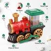 Electric Train Toys for Kids, Steam Train Locomotive Toy with Smoke, Light and Sound, Christmas Train Ideal Gift (Red)