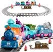 Electric Train Toys Set for Kids Ages 4+ Years Old, Train Toys with Tracks, Battery Powered Play Set Toy with Light and Sounds