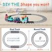 Electric Train Toys Set for Kids Ages 4+ Years Old, Train Toys with Tracks, Battery Powered Play Set Toy with Light and Sounds