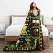 Christmas Grinch Blanket Flannel with Cartoon Anime Pattern Soft Throw Blanket for Couch,Sofa-150*200cm