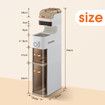 Corner Narrow Cabinet Bathroom Toilet Storage Drawers Rack Slim Shelving Unit Kitchen Laundry Floor Space Saver Organiser Dresser Furniture 6 Layer