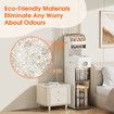 Corner Narrow Cabinet Bathroom Toilet Storage Drawers Rack Slim Shelving Unit Kitchen Laundry Floor Space Saver Organiser Dresser Furniture 6 Layer