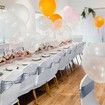 Spandex Chair Sashes Bows 50PCS Premium Stretch Chair Cover Band with Buckle Slider Universal Elastic Chair Ties (Metallic Silver)