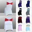 Spandex Chair Sashes Bows 50PCS Premium Stretch Chair Cover Band with Buckle Slider Universal Elastic Chair Ties (Red)