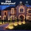 2 Pack Spiral Solar Christmas Tree Lights,32In Outdoor Christmas Decorations,8 Modes Solar Pathway Lights,Waterpoof Light up Prelit Xmas Tree (Warm Light)