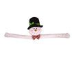 Christmas Tree Topper Snowman Hugger with Black Hat Xmas Trees Ornaments for Winter Decoration Christmas Party Supplies,1 Pack