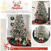 48 Inch Mini Elf Christmas Tree Skirt with Candy Striped Legs, Red and Green Tree Skirt Christmas Decor Xmas