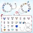 Advent Calendar for Girls, 24 Days Christmas Countdown Calendar with 2 Bracelets and 22Pcs Unique Cartoon Charm Beads