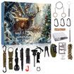 Survival Kit Advent Calendar Tools 24 Days Christmas Countdown 2025 Xmas Holiday Surprise Gifts for Adventure Men Him