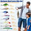 Fishing Advent Calender,Fishing Lure Advent Calendarfor Freshwater Saltwater Soft Lures Spoons Minnow Popper Crankbait Gifts