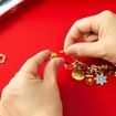 Christmas Advent Calendar Bracelets 24 Days Xmas Charm Bracelets, Stocking Stuffer Gifts Idea, DIY Jewelry Making Kit