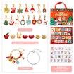Christmas Advent Calendar Bracelets 24 Days Xmas Charm Bracelets, Stocking Stuffer Gifts Idea, DIY Jewelry Making Kit