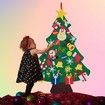 DIY Felt Christmas Tree with 30pcs Ornaments,Xmas Gifts for Kids New Year Handmade Christmas Door Wall Hanging Decorations
