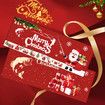 Christmas Fishing Rod and Reel Combo Kit Lightweight Starter Set Saltwater Freshwater Great Christmas Gift Color Red