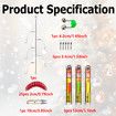 Christmas Fishing Rod and Reel Combo Kit Lightweight Starter Set Saltwater Freshwater Great Christmas Gift Color Red
