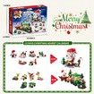2024 Christmas Advent Calendar 6 IN 1 Santa Claus Train Building Blocks Toys 12 Days Countdown Calendar Toys for Kids