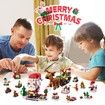 Advent Calendar 2024 Christmas Building Toy Set for Kids 12 Days Building Blocks Toys Holiday Countdown Calendars