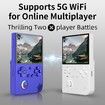 RG40XX V Handheld Game Console RG 40XXV 4.0In IPS Screen with 64G TF Card Pre-Installed 5223 Games Supports 5G WiFi 4.2 Bluetooth Online Fighting,Streaming and HDMI Retro Emulator (Blue)