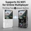 RG40XX V Handheld Game Console RG 40XXV 4.0In IPS Screen with 64G TF Card Pre-Installed 5223 Games Supports 5G WiFi 4.2 Bluetooth Online Fighting,Streaming and HDMI Retro Emulator (White)