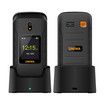 4G Unlocked Flip Phone for Seniors,Dual Screen Big Button Basic Phone for Elderly,Simple Cell Phone with SOS Button,Hearing Aid Compatible (Black)