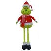 Christmas Standing Grinch, Xmas Stuffed Grinch Standing Figure with Extendable Legs for Christmas Floor Decor,1 Pack