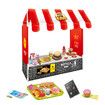 Kid Toy Play House Kitchen Set Children Toddler Pretend Fast Food Takeout Restaurant Burger Shop Fries Dessert Role 150 Accessories