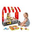 Kid Toy Play House Kitchen Set Children Toddler Pretend Fast Food Takeout Restaurant Burger Shop Fries Dessert Role 150 Accessories