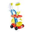 Toy House Cleaning Playset 8pcs Kids Pretend Imagination Role Trolley Cart Floor Mop Cleaner Broom Brush Dustpan Bucket Spray Bottle
