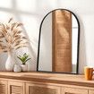 Arch Wall Mirror Vanity Bathroom Large Black Framed Decorative Mount Makeup Shower Shaving Dressing Bedroom Hallway Decor