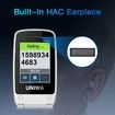 4G Volte HAC Hear Aid Unlocked Flip Cell Phone SOS Button Seniors Big Button Basic Phone Elderly Mobile Cell Phone (Black)
