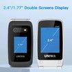 4G Volte HAC Hear Aid Unlocked Flip Cell Phone SOS Button Seniors Big Button Basic Phone Elderly Mobile Cell Phone (Blue)