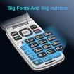 4G Volte HAC Hear Aid Unlocked Flip Cell Phone SOS Button Seniors Big Button Basic Phone Elderly Mobile Cell Phone (RED)