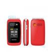 4G Volte HAC Hear Aid Unlocked Flip Cell Phone SOS Button Seniors Big Button Basic Phone Elderly Mobile Cell Phone (RED)