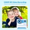 Kids Camera Instant Print 1080P HD 2.4''Screen Selfie Digital Camera with 32G Card, Print Paper Christmas Gift for Boys & Girls Ages 3-12(Pink)