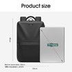 Vacuum Travel Backpack Rucksack Waterproof Compression Expandable Antitheft Men Carryon Luggage Bag Work Business Laptop Black 39-55L USB Charging