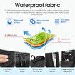Vacuum Travel Backpack Rucksack Waterproof Compression Expandable Antitheft Men Carryon Luggage Bag Work Business Laptop Black 39-55L USB Charging
