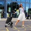 Shopping Cart Trolley Insulation Bag Dolly Aluminium Waterproof Wheeled Storage Foldable Grocery Market Utility Granny Silent Rolling Wheels 45L