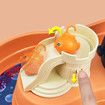 Water Circulating Fishing Game Board Play Set with Music,Fishing Toys and Waterwhee,Interactive Small Toddlers Water Table,Kitchen Sink Table Play,Kids Role Play