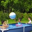 Bestway Swimming Pool Rectangular Above Ground Pools 221x150x43cm Steel Pro Frame Easy Set Up for Outdoor Backyard Kids Water Play Centre