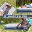 Bestway Air Mattress Queen Size Bed Tritech Airbed Blow Up Inflatable Camping 36cm with Built-in Rechargeable Pump USB Charging Cable
