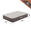 Bestway Fortech Snugable Top Airbed Blow Up Inflatable Air Mattress Queen Bed Camping 203x152x36cm with Built-in Pump Antimicrobial Coating